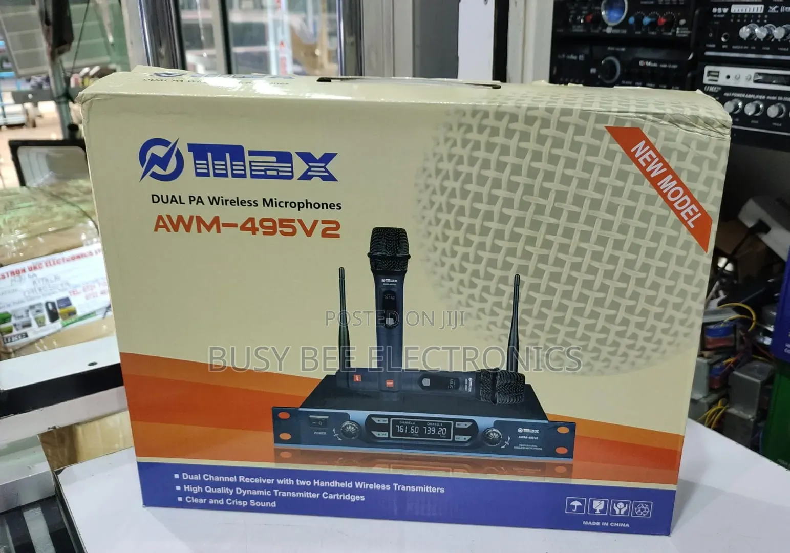 Su-Kam AWM-495V3 Dual PA Wireless Microphone