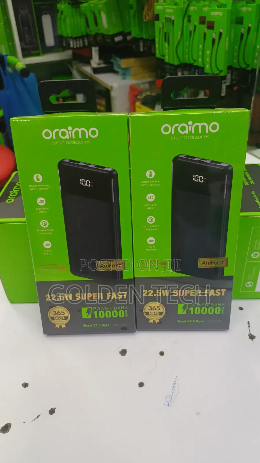 Oraimo Toast 22.5 W Byte 10000mAh Powerbank