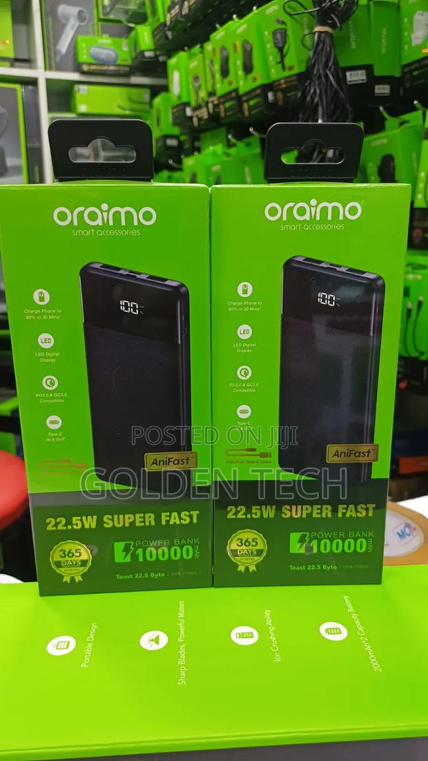 Oraimo Toast 22.5 W 10000mAh Powerbank