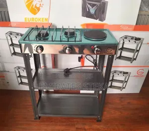 Eurochef Deluxe Gas Stove 2 Gas 1 Hot Plate (Model: EC-6073 2+1)