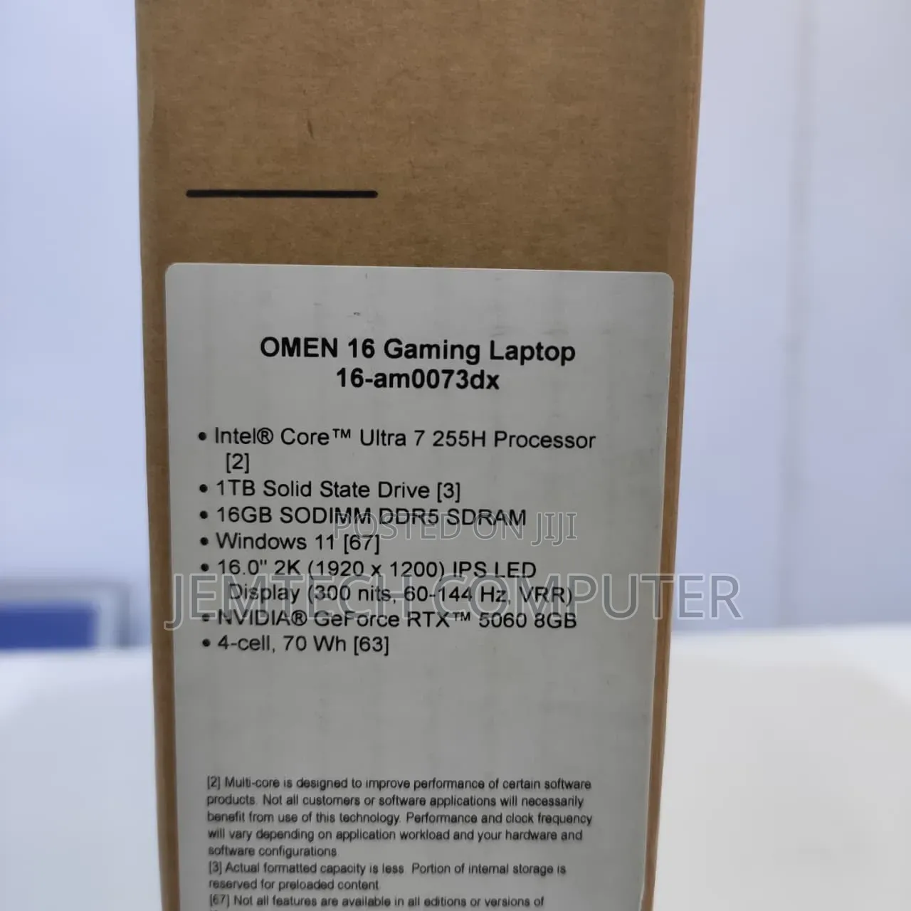 New Laptop HP Omen 16 16GB Intel Core i7 SSD 1T