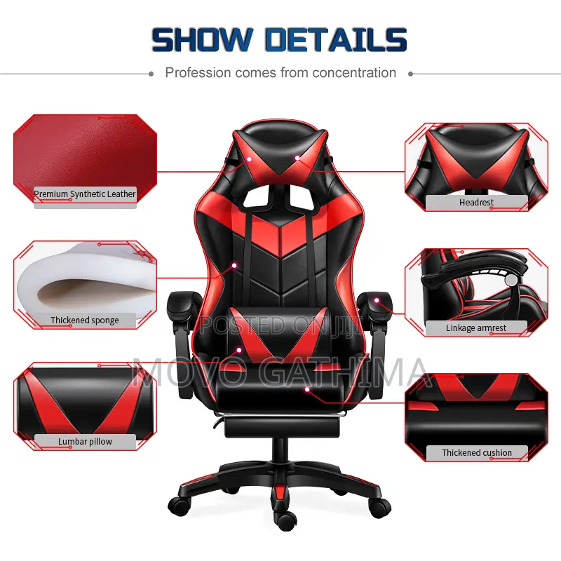 Ergonomic Racing Gaming Chair – Reclining Office Chair
