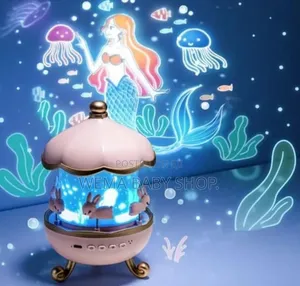 Kids Rotating Bunny Projector Lamp-Kids’ Rooms and Bedtime Relaxation
