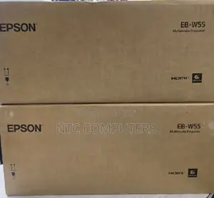 EPSON EB-W55 WXGA Projector -4000 Lumens .