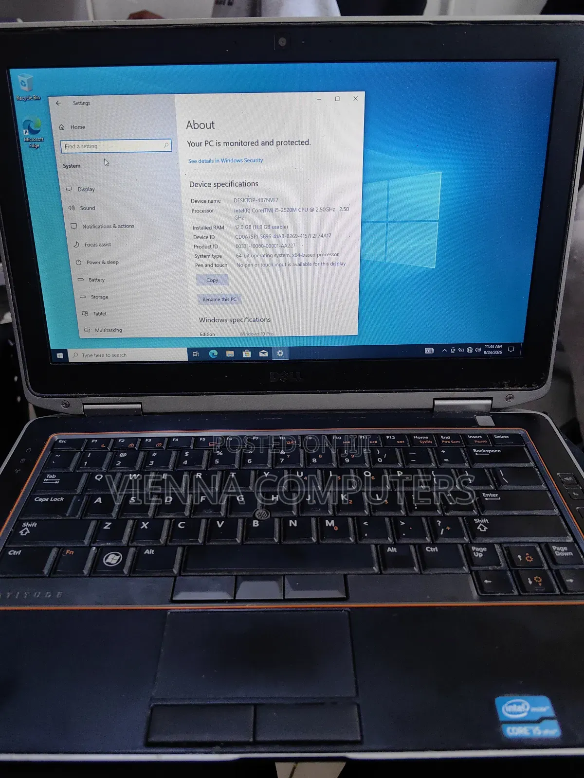 Laptop Dell Latitude E6320 8GB Intel Core i5 HDD 500GB