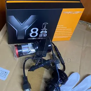 Y8 H4 LED Projector Car Headlights – Ultra-Bright Bulbs