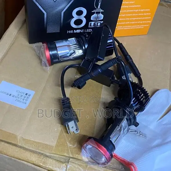 Y8 H4 LED Projector Car Headlights – Ultra-Bright Bulbs