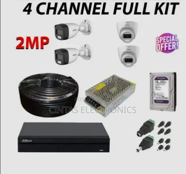 The Dahua 4 Channel Full Kit (2MP)