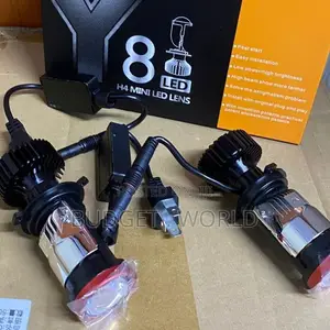 Y8 H4 LED Headlight Bulbs – Projector Lens High/Low Beam