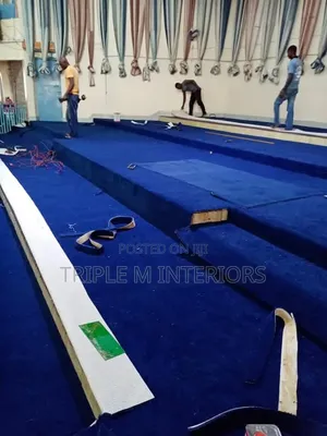 Top Quality 8mm Blue Wall-to-Wall Carpet
