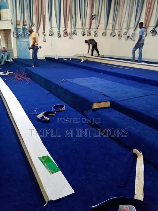 Top Quality 8mm Blue Wall-to-Wall Carpet