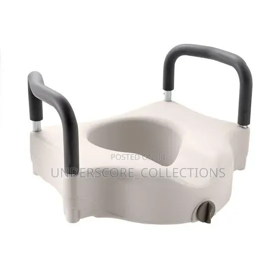 Raised Toilet Seat With Armrest
