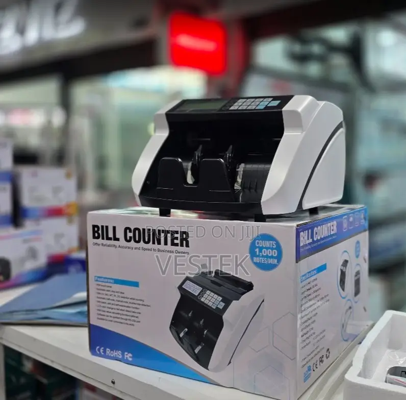 2-in-1 Money Counting Fake Note Detector Machine for Retail Banks