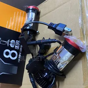 Y8 H4 LED Headlamp Bulbs – White Light Projector Lens