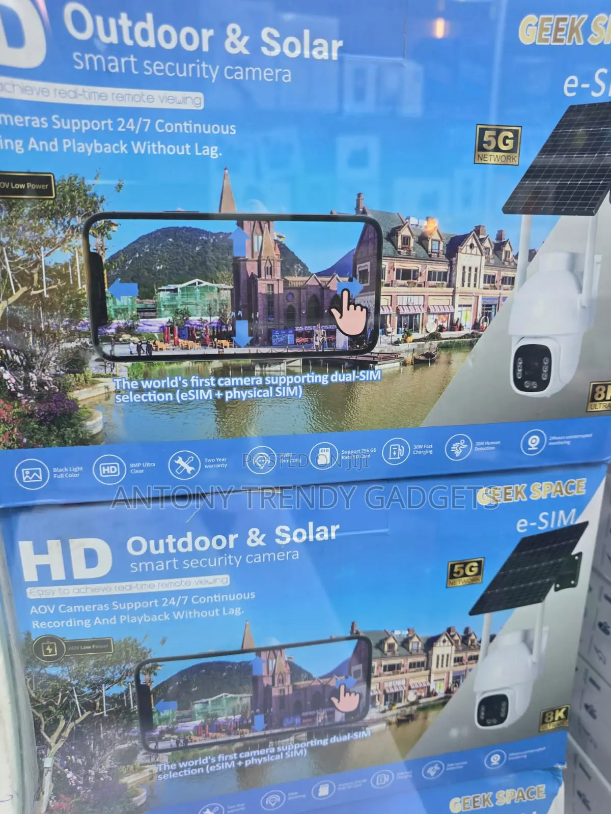 Geek Space Solar CCTV Camera 5G Dual SIM Outdoor Security