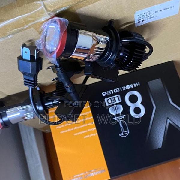 Y8 H4 LED Automotive Headlights – Mini Projector White Beam