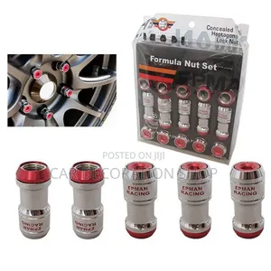Sporty Lug Nuts With Speciality Drive Socket Key Allen Wrench End Caps