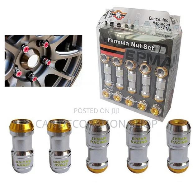 Cold Forged Steel Lug Nuts With Rotating Red Taper