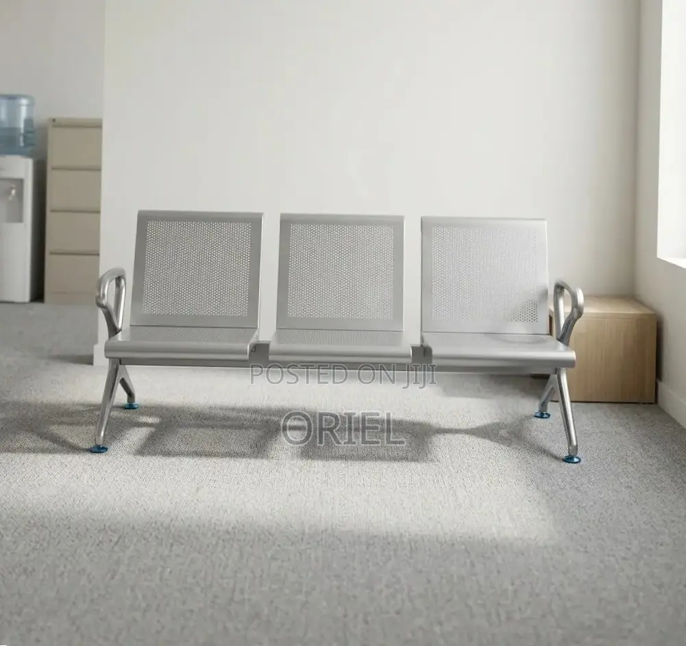 Office Waiting Bench : Three-Seater Reception Bench