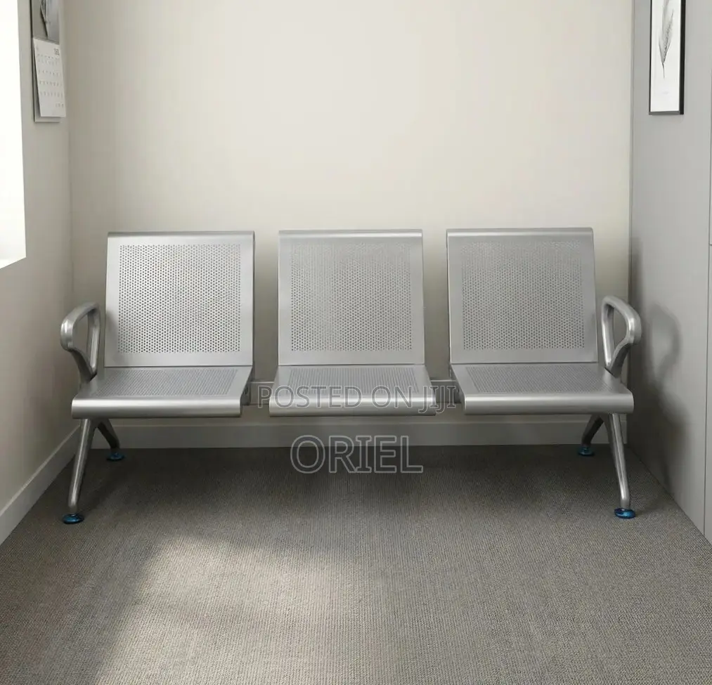 Office Waiting Bench : Three-Seater Reception Bench