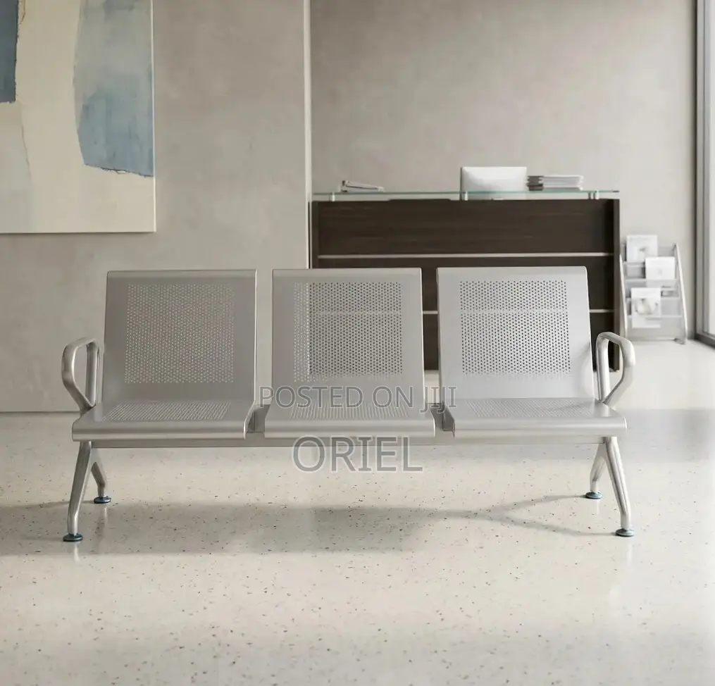 Office Waiting Bench : Three-Seater Reception Bench