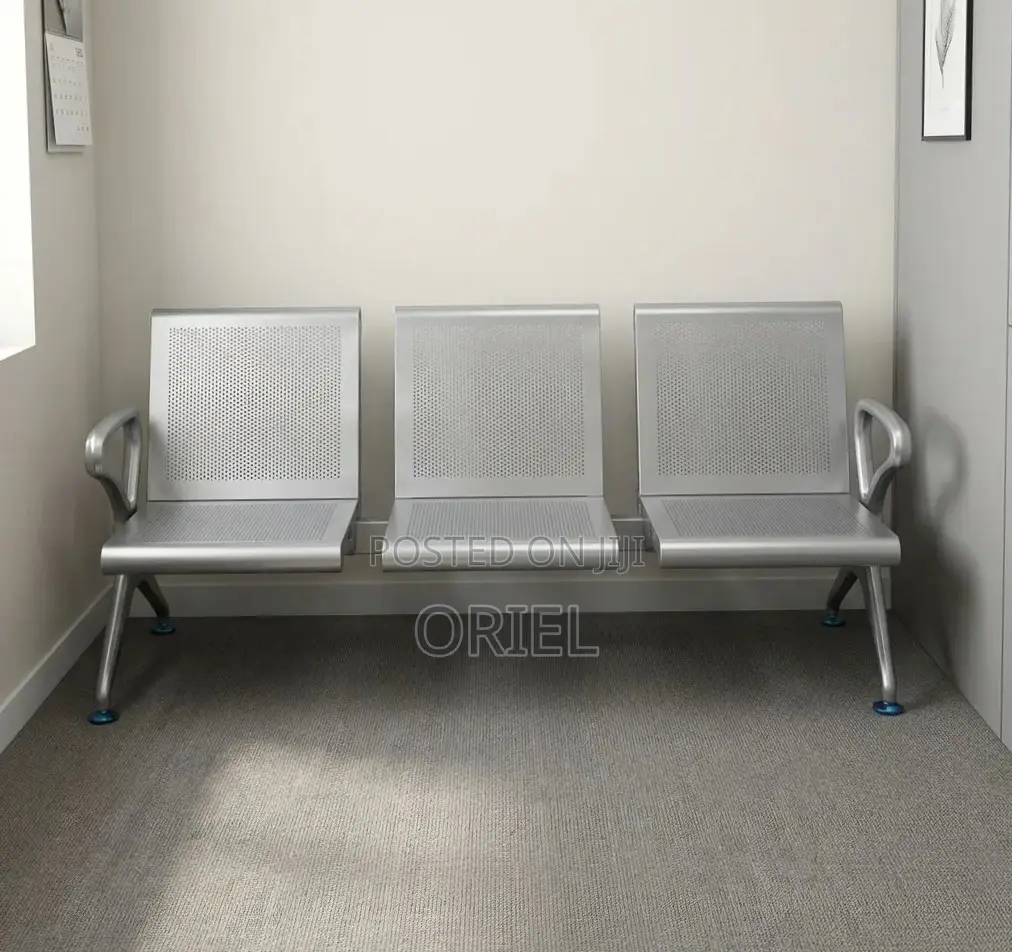 Office Waiting Bench : Three-Seater Reception Bench