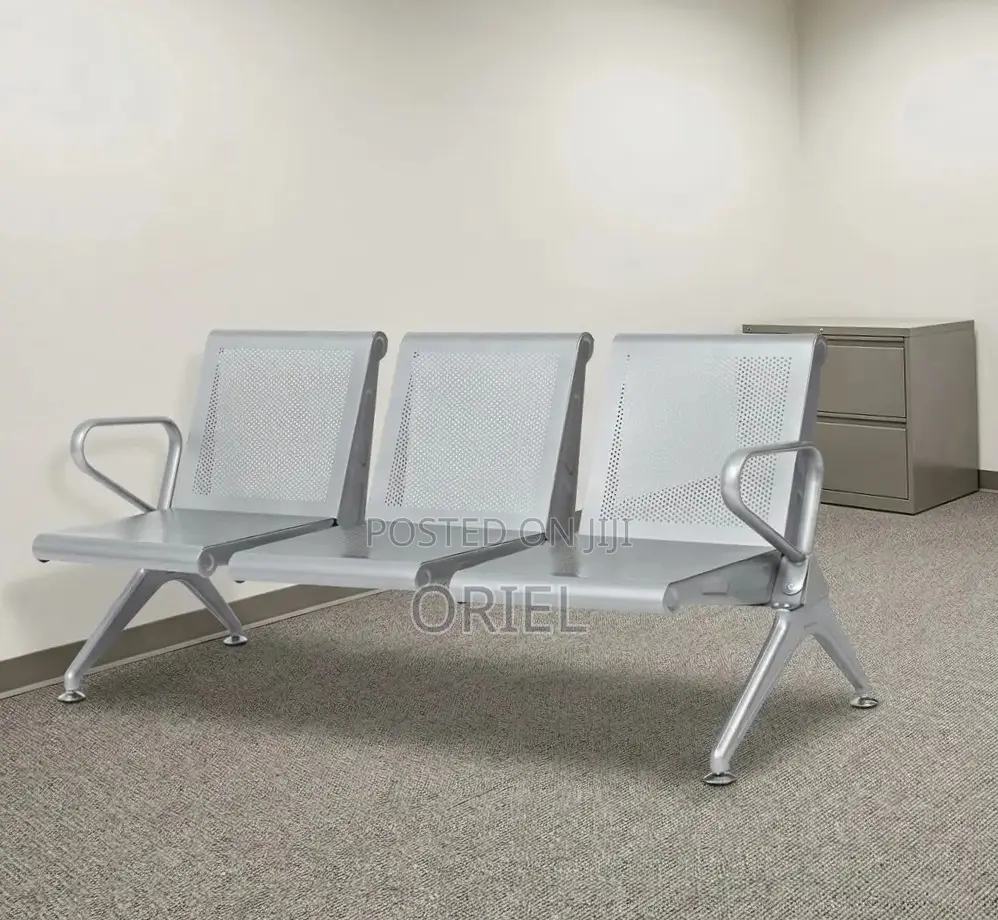 Office Waiting Bench : Three-Seater Reception Bench