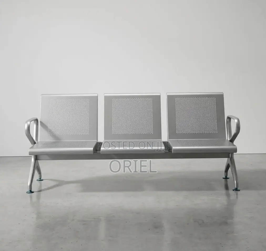 Office Waiting Bench : Three-Seater Reception Bench