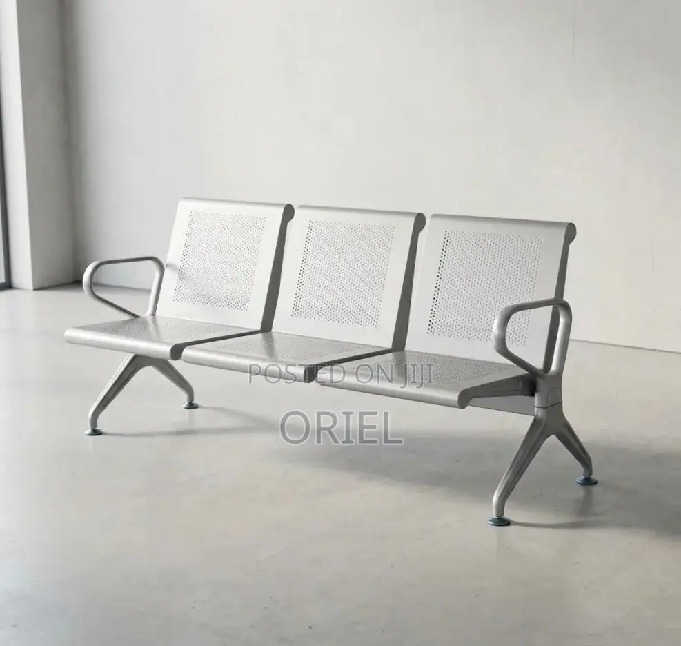 Office Waiting Bench : Three-Seater Reception Bench