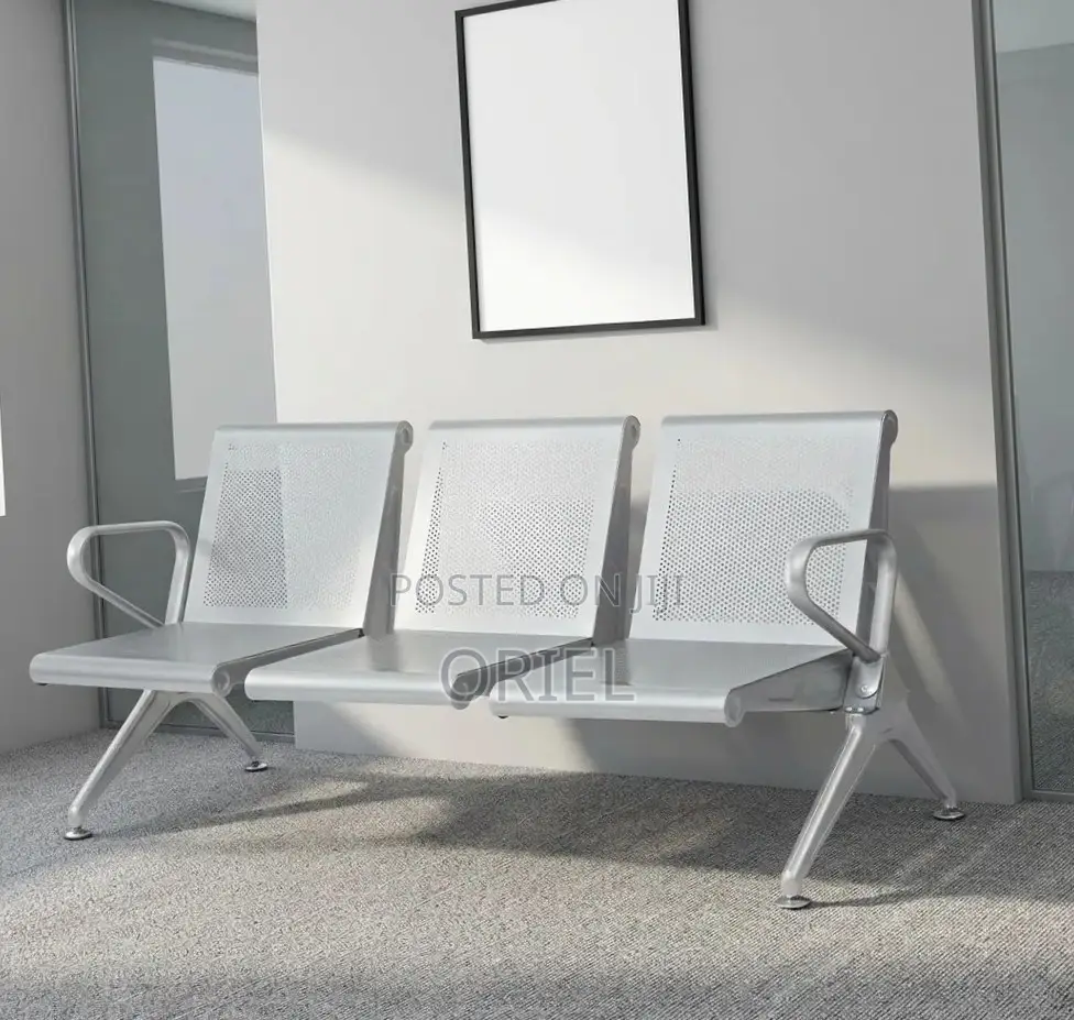 Office Waiting Bench : Three-Seater Reception Bench