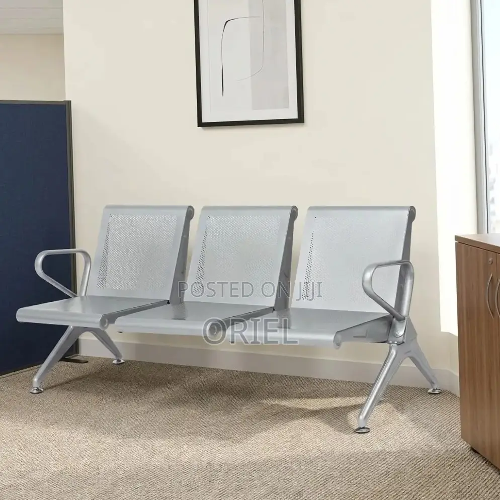 Office Waiting Bench : Three-Seater Reception Bench