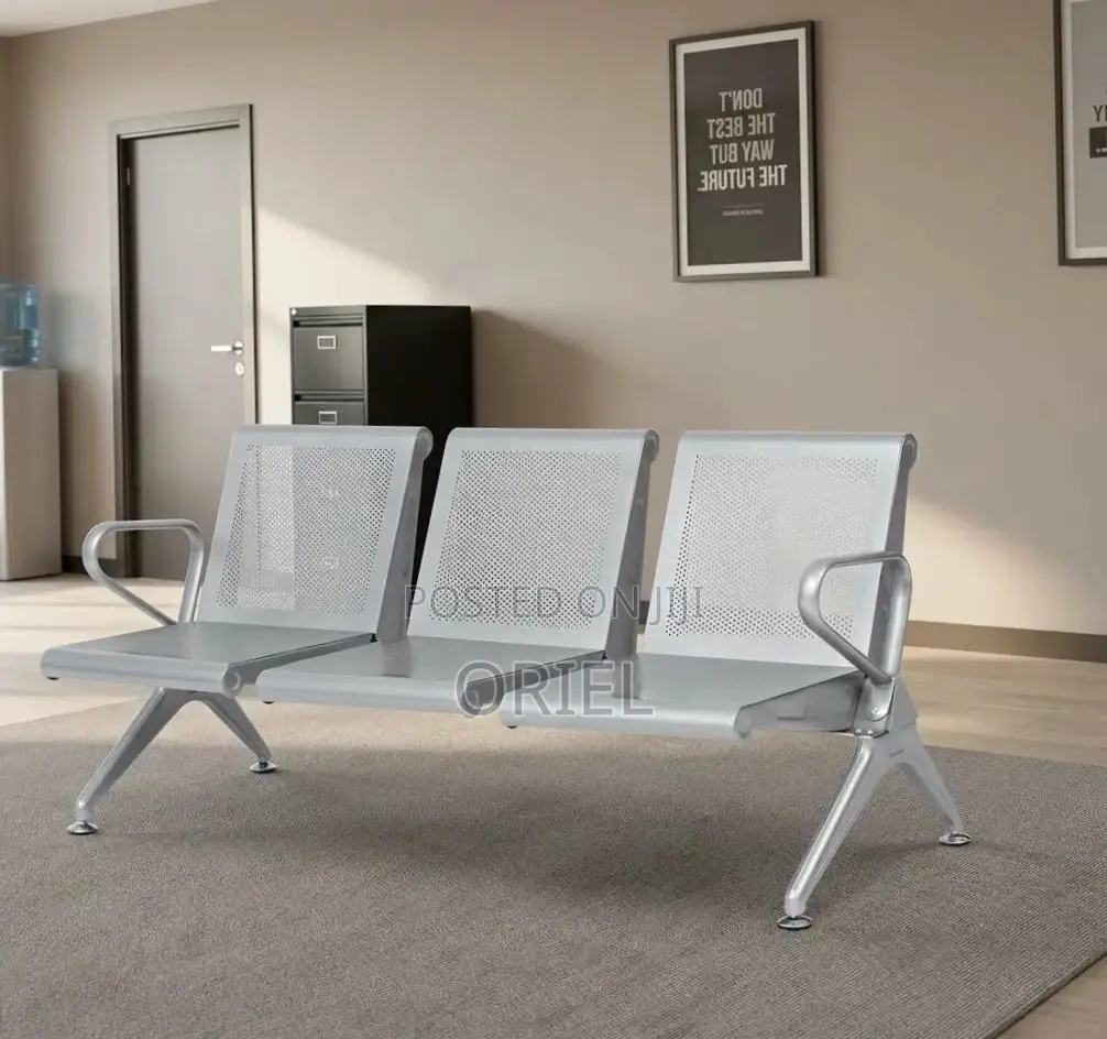 Office Waiting Bench : Three-Seater Reception Bench