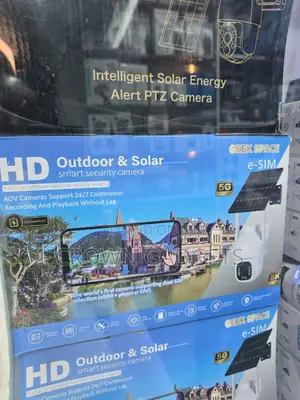 5G Solar Security Camera With AI Detection for Outdoor Use