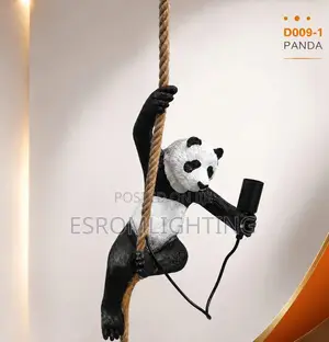 Panda Rope Pendant Lamp Holder - D009-1