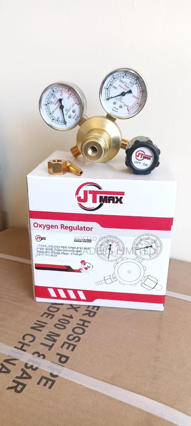 Oxygen Regulator-Single Stage 2 Guage-Jtmax Brand10 Bar (Max)