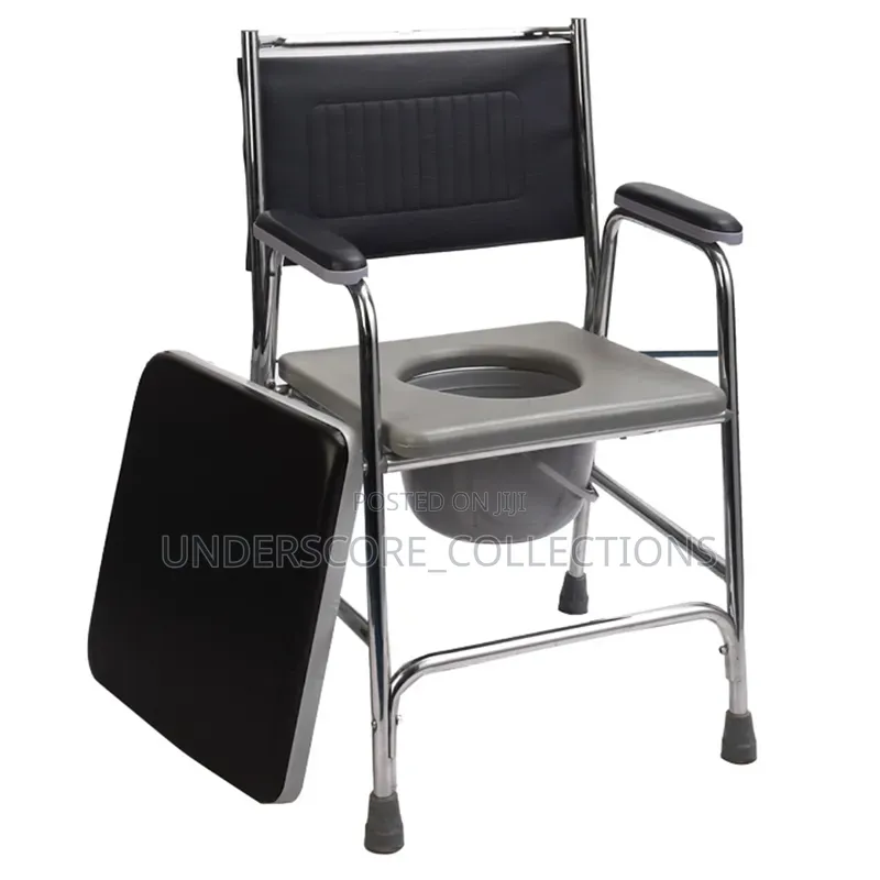 Chrome Plated Steel Commode Chair