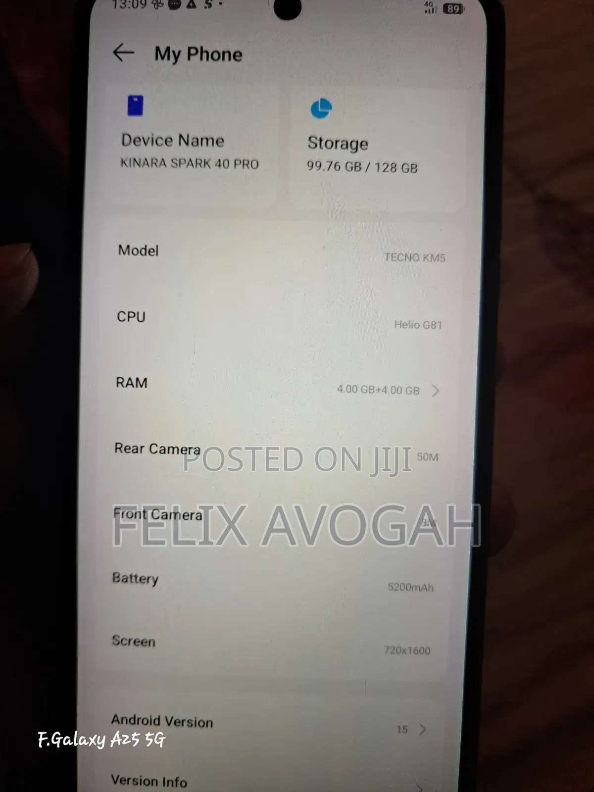 Tecno Spark 40 128 GB Blue