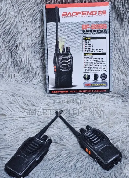 Baofeng 5km Range Walkie Talkie for 2 Way Communication (Pair)