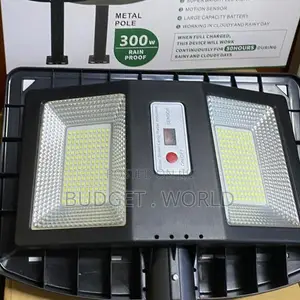 JSOT JS-115 300W Solar Street Lamp With Metal Pole – Outdoor LED Light