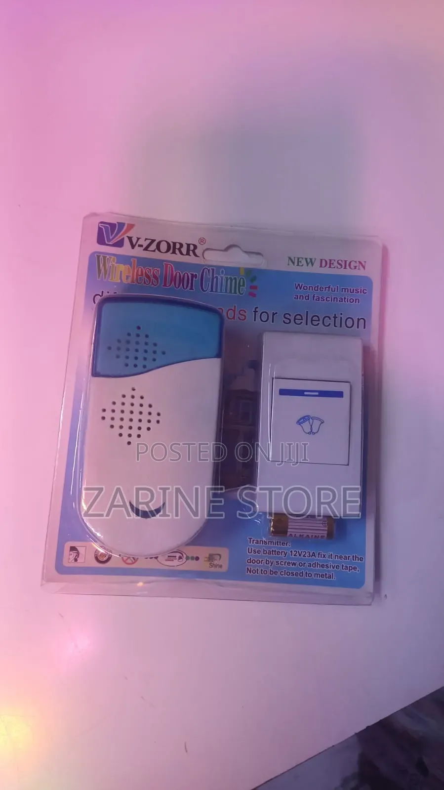 Wireless Doorbell Which Uses 23A Battery Entrance Bell Bathroom Bell