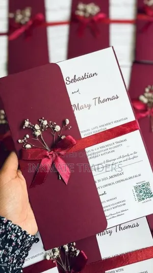 A Wedding Day With Cards Invitation