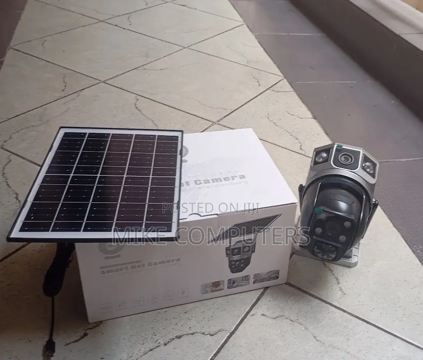Smart Net V380 4G SIM Card Solar Camera Dual Lens Dual Screen