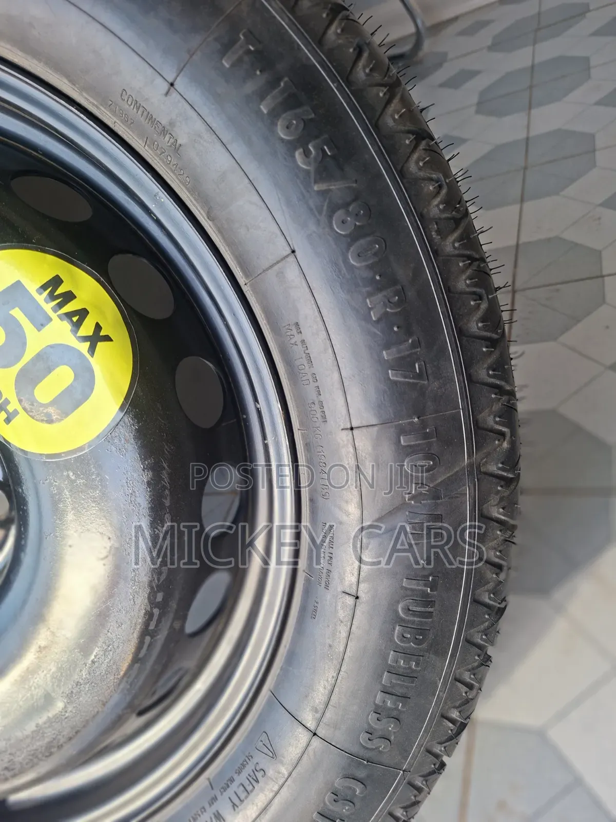 Spare Tyre Size 17