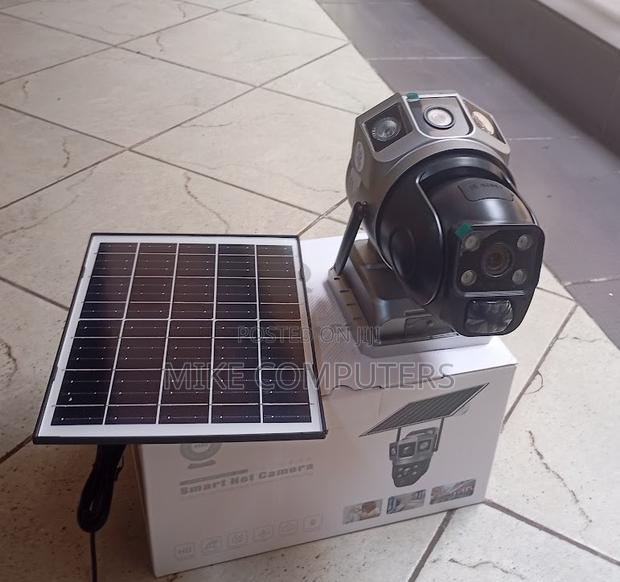 Wireless 4g Solar CCTV Camera Dual Lens,Motion Detection