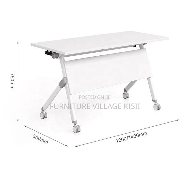 Office Table; White 1.2M Foldable Conference Table - thumbnail 5