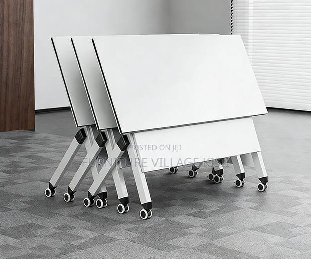 Office Table; White 1.2M Foldable Conference Table - thumbnail 12