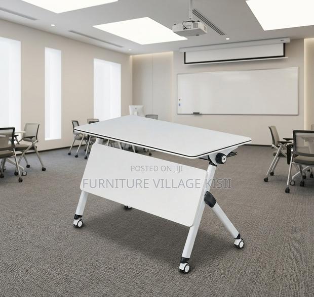 Office Table; White 1.2M Foldable Conference Table - thumbnail 15