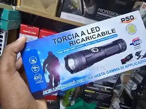 P50 2000 Lumens Rechargeable LED Flashlight USB Zoom Torch