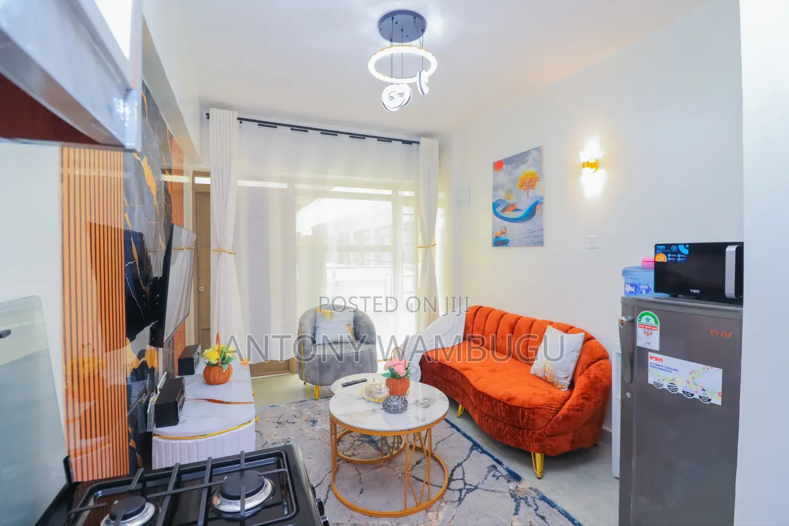 Furnished Studio - Roysambu TRM Drive - 2000/Night - WiFi + Netflix