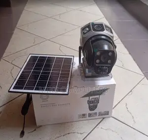 Waterproof Dual Lens Solar CCTV Camera With Motion Alerts